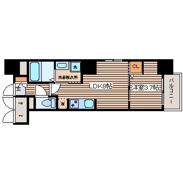 ウェンディ幟町の物件間取画像