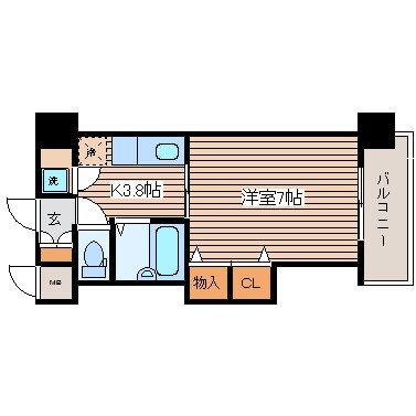 ベルレージュ二葉の里の物件間取画像