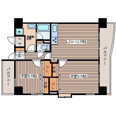 東雲マンションの物件間取画像