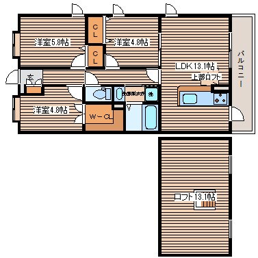 元宇品パレスの物件間取画像