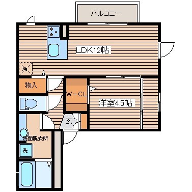 エルマーナ　B棟の物件間取画像
