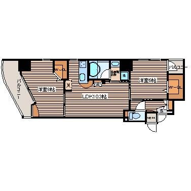 ヴィラ博丈の物件間取画像