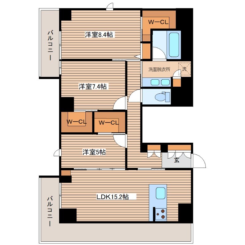 ラヴェール横川の物件間取画像