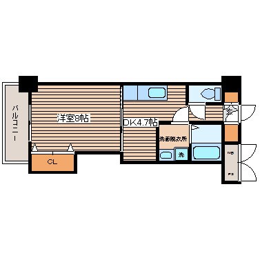 クレセールフルタの物件間取画像