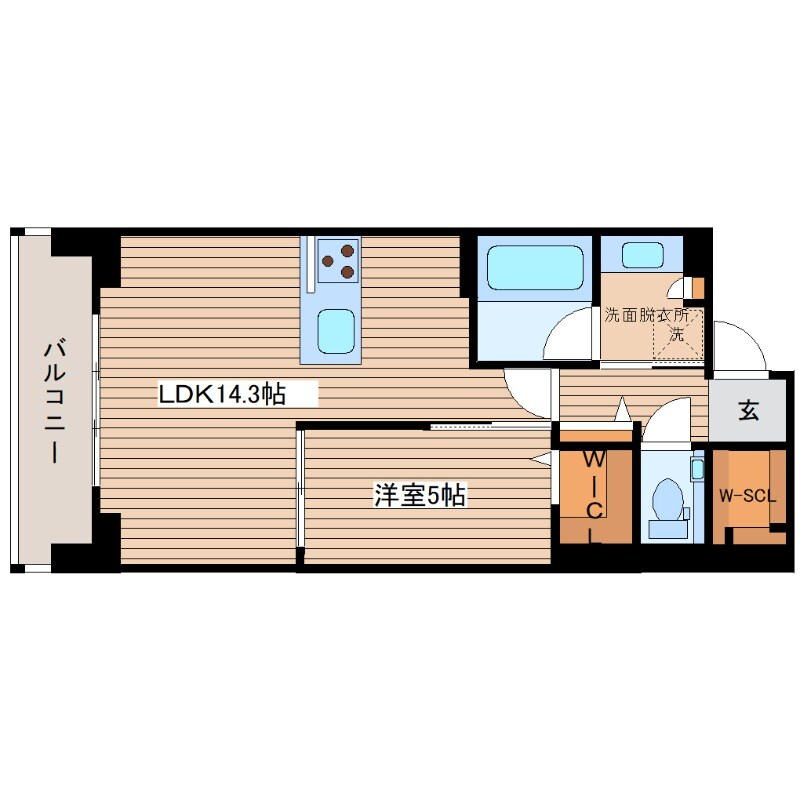 シャーメゾンステージ中央通りの物件間取画像