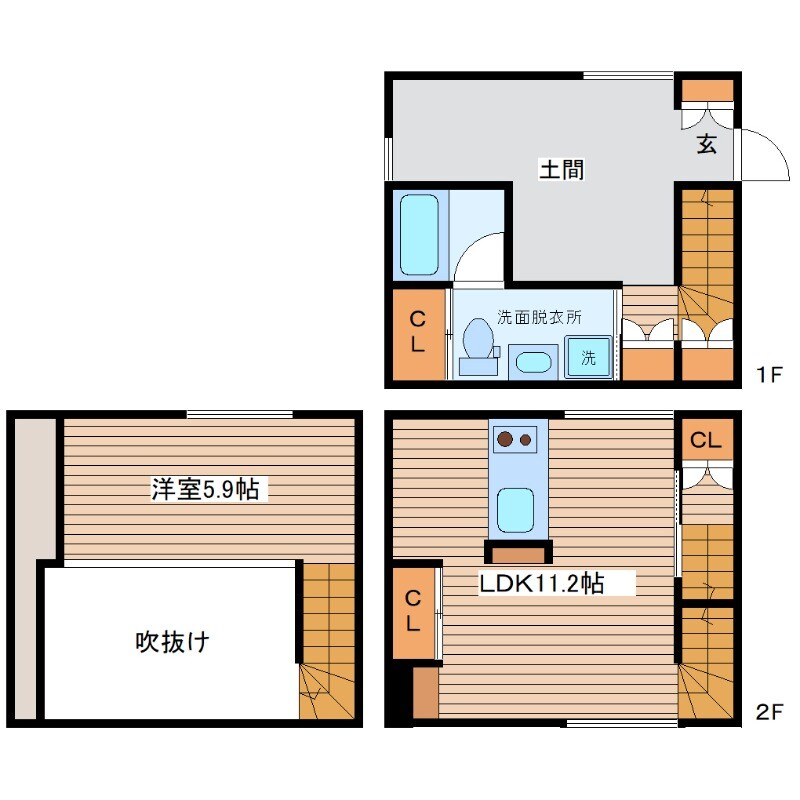 Felice Minami（フェリーチェミナミ）の物件間取画像