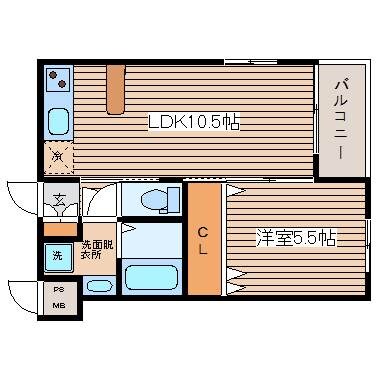 メープルリーフコートの物件間取画像