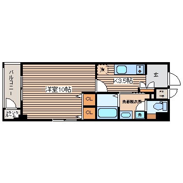 パラソーレ大手町の物件間取画像