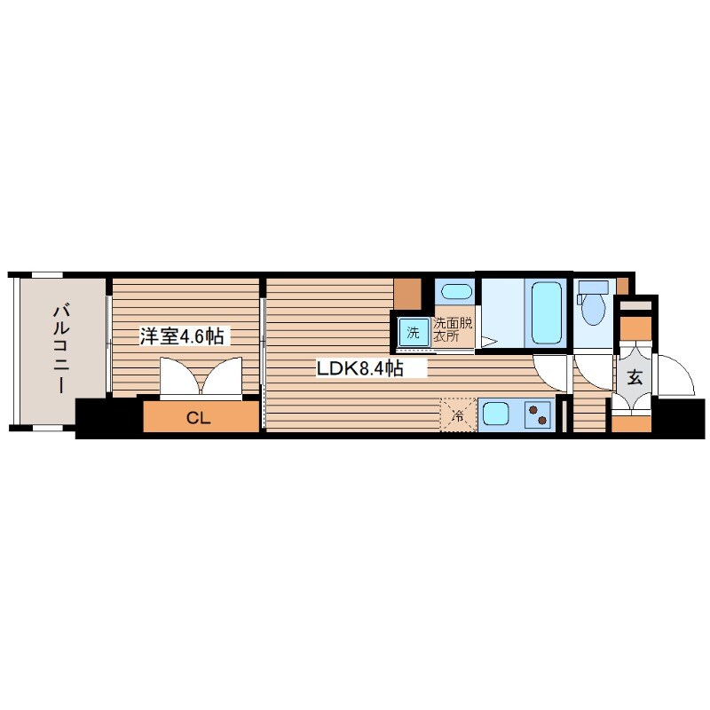 ブランシエスタ広島駅の物件間取画像
