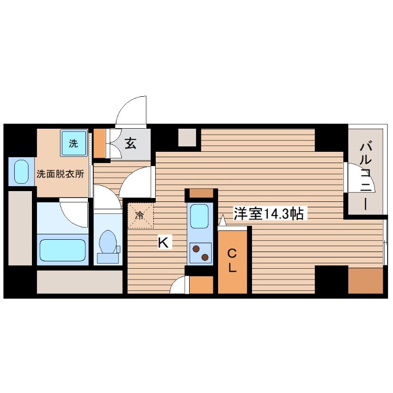 MK Soleil 国泰寺の物件間取画像