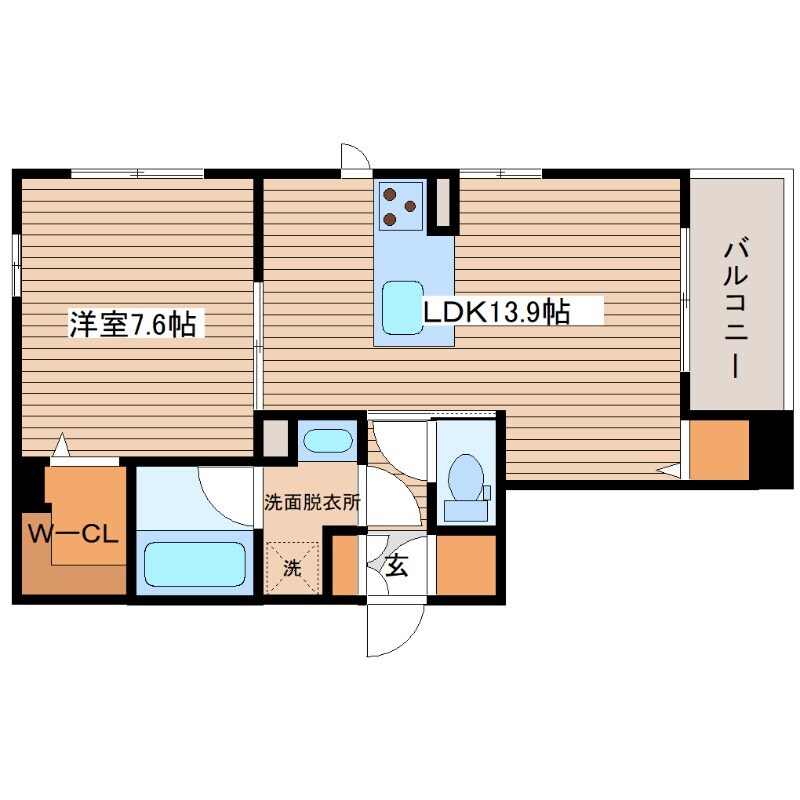 サニーウエストの物件間取画像