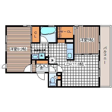 AsukaB棟の物件間取画像