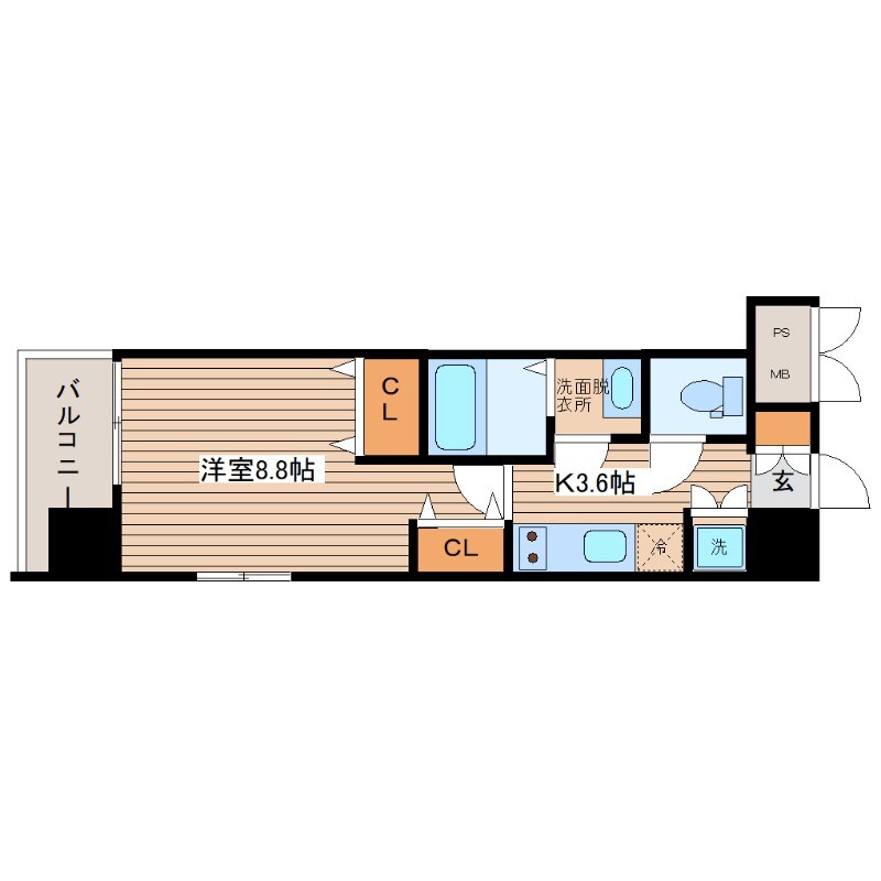プレディアスタイル紙屋町の物件間取画像