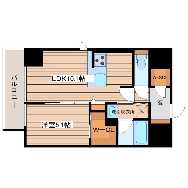 ラヴェール横川の物件間取画像