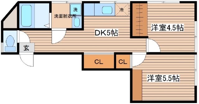 小中ビルの物件間取画像