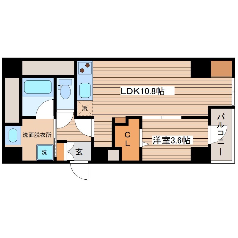 MK Soleil 国泰寺の物件間取画像