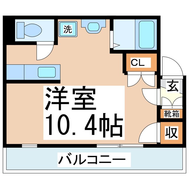 裁判所前 徒歩2分 3階の物件間取画像