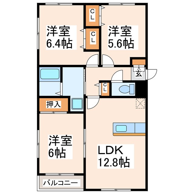 セゾンコートの物件間取画像