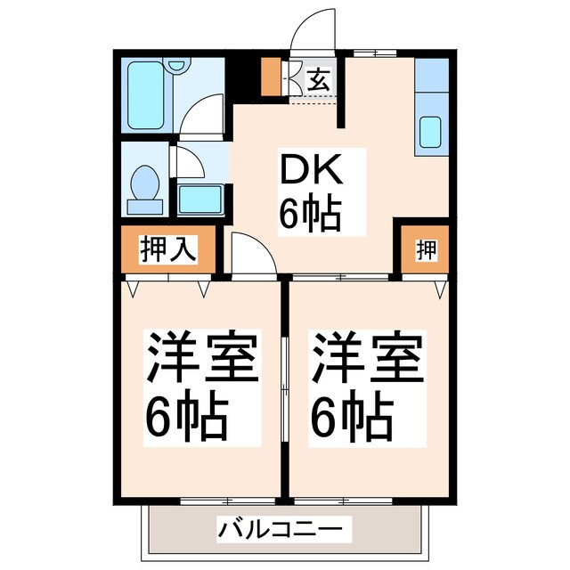 ＭＡハイツの物件間取画像