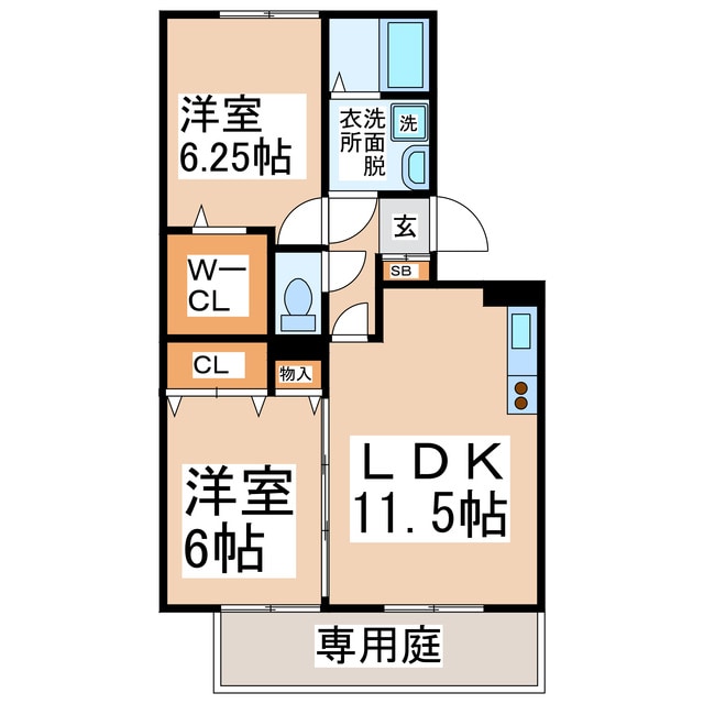 コトー鹿子木の物件間取画像