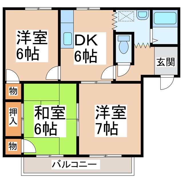 エインシェントヒルⅢの物件間取画像