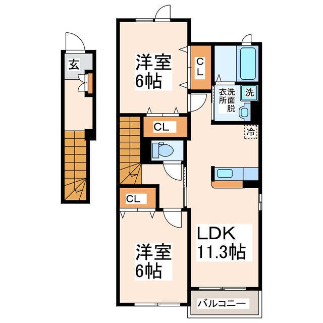 サンエイツプレインの物件間取画像