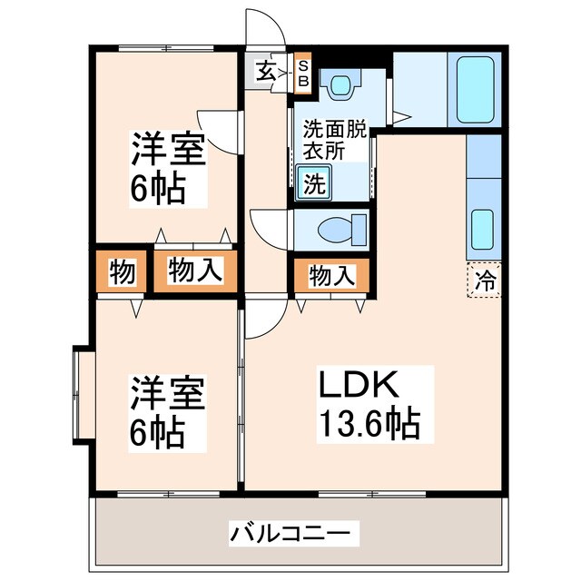 シャトー・ヴェレゾンⅡの物件間取画像