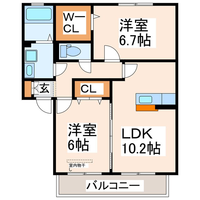 パークハイムABCの物件間取画像