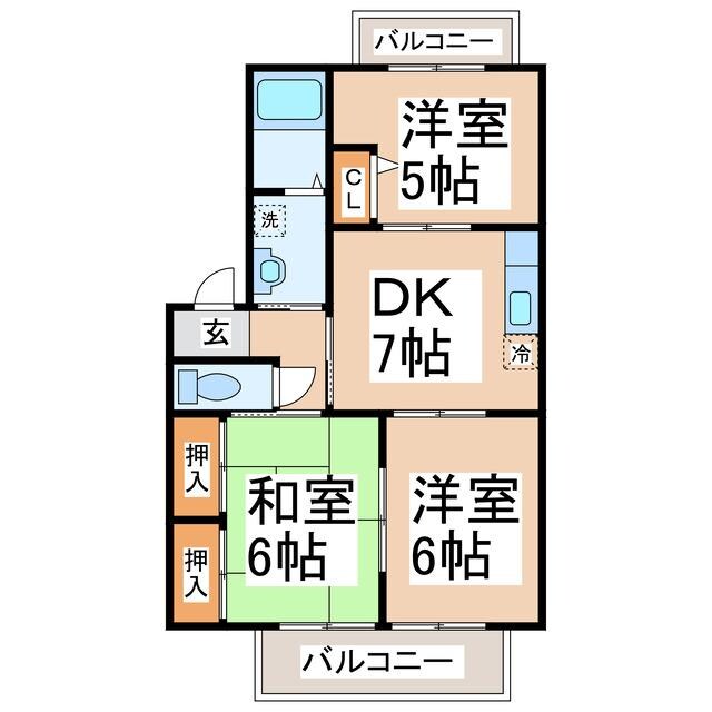 物件間取画像