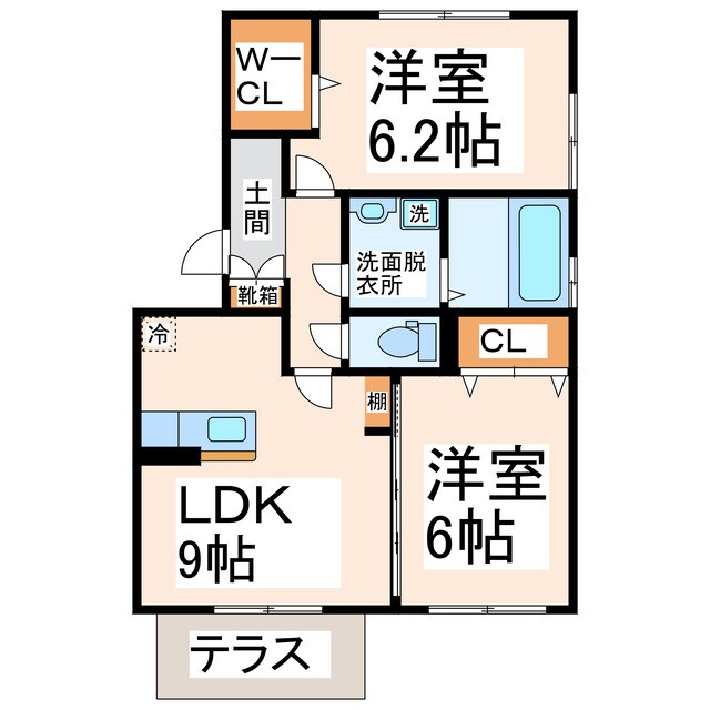 コンフォールの物件間取画像