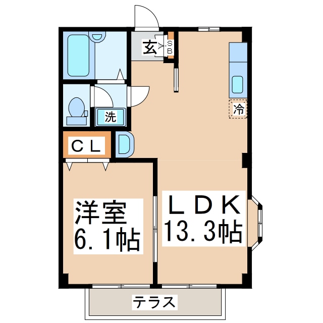 広住グリーンハイツの物件間取画像