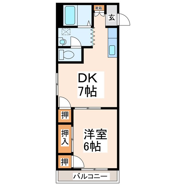 ドルフ楠の物件間取画像
