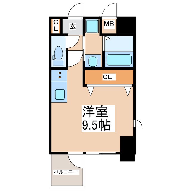 タウンブルグ新町の物件間取画像