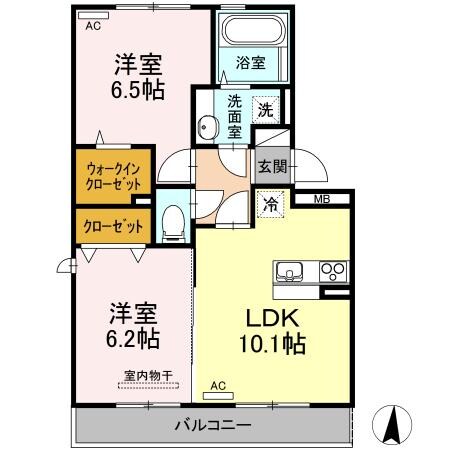 植木駅 徒歩36分 2階の物件間取画像
