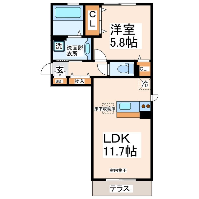 Ｄ´スカイヒルズの物件間取画像