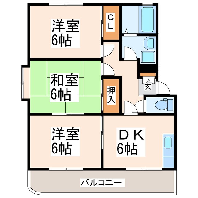 ガーデンサイドセヒロの物件間取画像