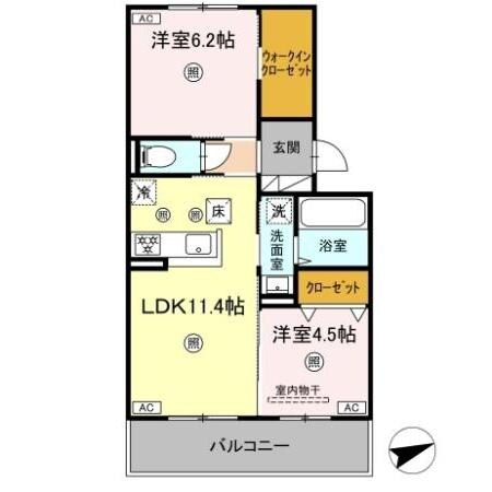 リバーサイド竜田口駅前の物件間取画像