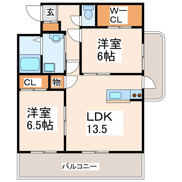 アビタート杉の本の物件間取画像