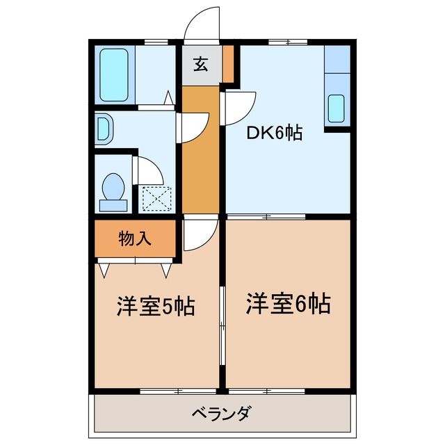 青山コーポの物件間取画像