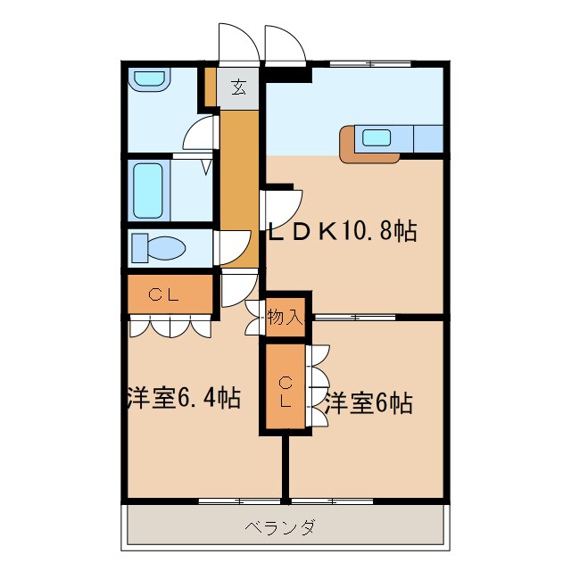 グランシャリオ高萩の物件間取画像