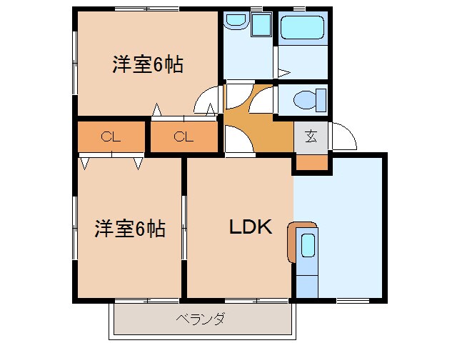 ティファニーの物件間取画像