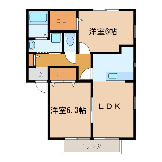 グレイス赤坂の物件間取画像