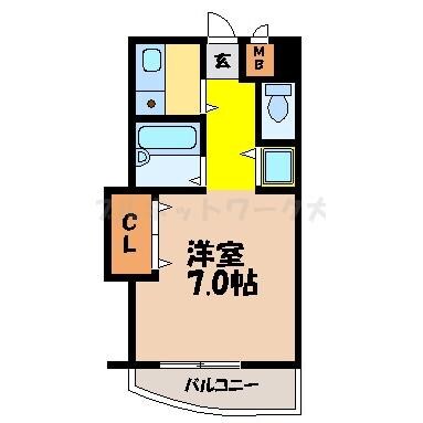 メゾン東大津の物件間取画像