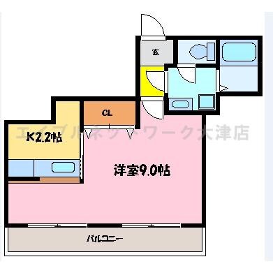 メゾンシャルマン・エレガンテの物件間取画像