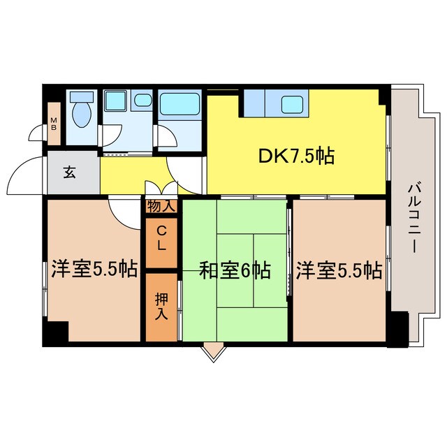 パークコート大津の物件間取画像