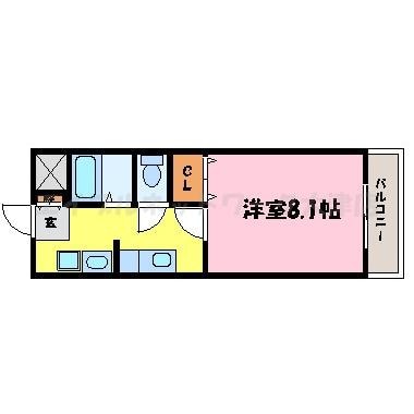 大津京駅 徒歩9分 2階の物件間取画像