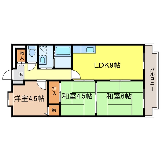 小西マンションの物件間取画像