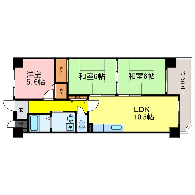 瀬田駅 バス10分  萱野浦北通下車：停歩2分 2階の物件間取画像