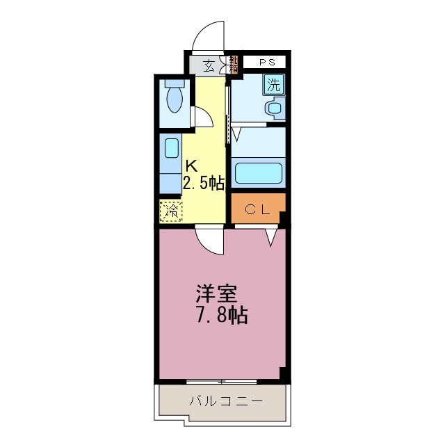 瀬田駅 徒歩11分 2階の物件間取画像