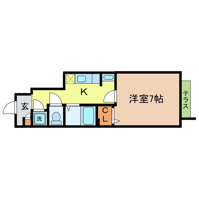 瀬田駅 徒歩6分 1階の物件間取画像